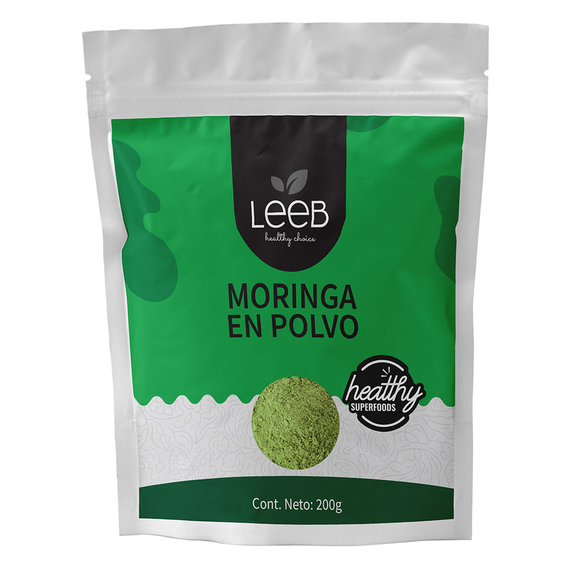 Moringa organica en polvo bolsa con 200 gr