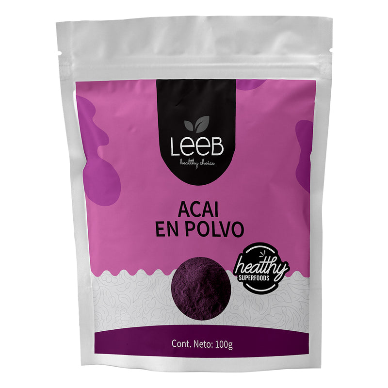 Acai berry liofilizado organico bolsa con 100 gr